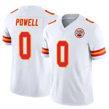 ＃0 Youth ShunDerrick Powell White Limited Kansas City Chiefs Vapor F.U.S.E. Jersey