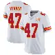 ＃47 Men's Zelmar Vedder White Limited Kansas City Chiefs Vapor Untouchable Super Bowl LIX Jersey