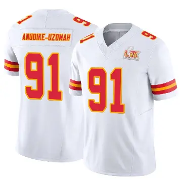 ＃91 Youth Felix Anudike-Uzomah White Limited Kansas City Chiefs Vapor F.U.S.E. Super Bowl LIX Jersey